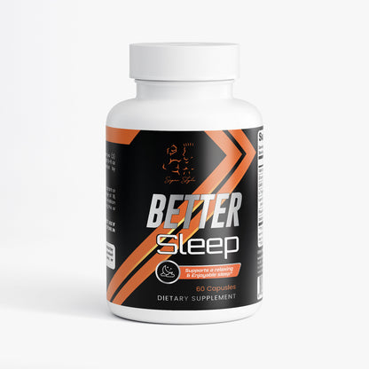 Bottle of Better Sleep dietary supplement capsules