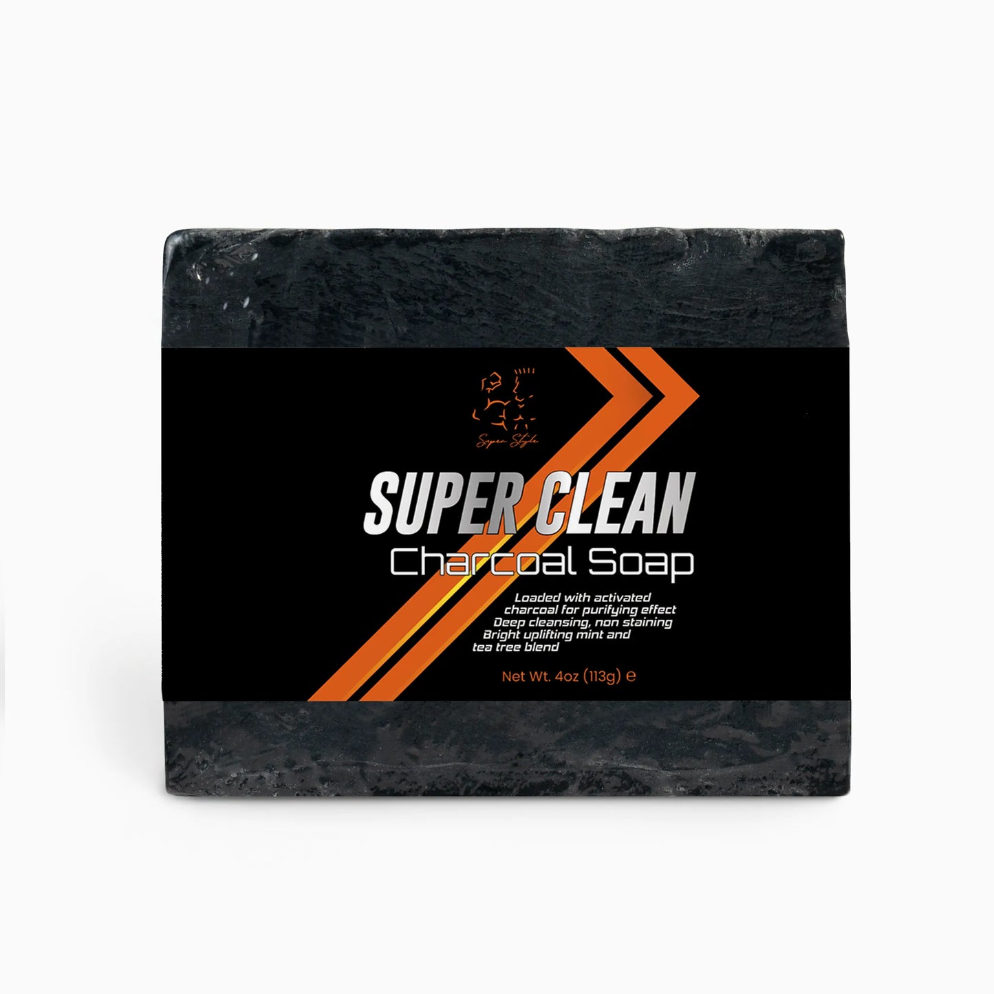 Super Style Charcoal Soap front label product photo