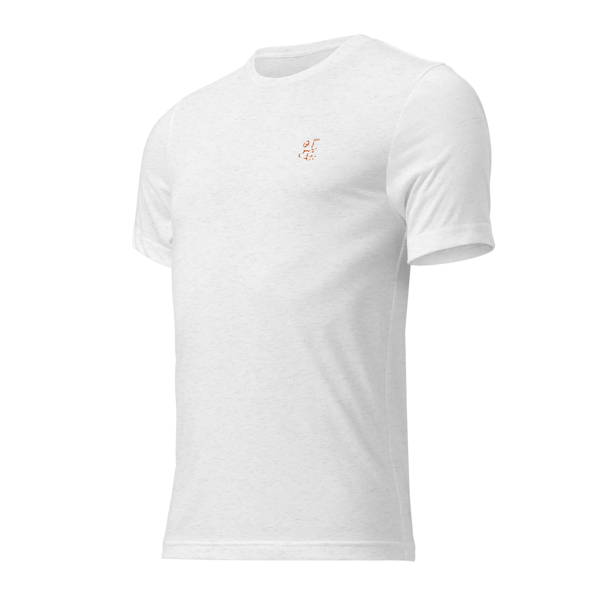 White Super Core Tee flat lay front view