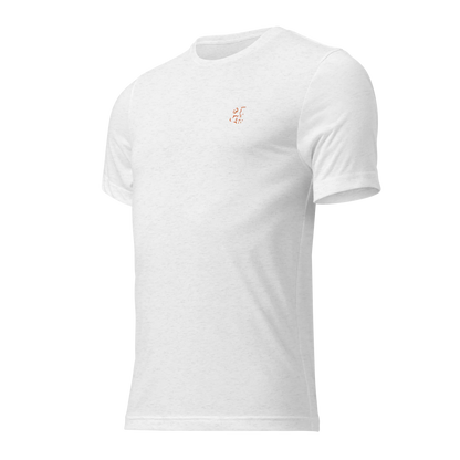 White Super Core Tee flat lay front view