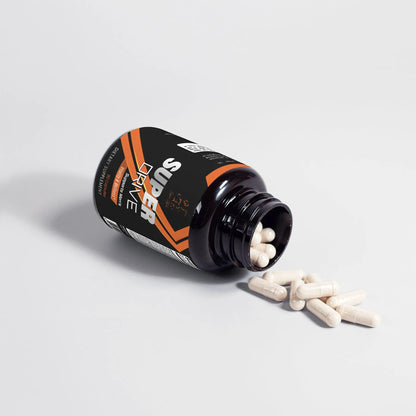 Super Style Super Drive men’s vitality & wellness supplement bottle, 90 capsules.