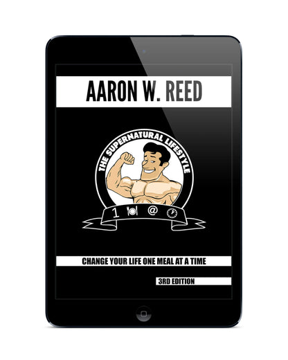 The SuperNatural Lifestyle eBook by Aaron W. Reed displayed on a tablet — cover front
