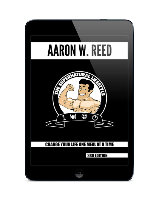The SuperNatural Lifestyle eBook by Aaron W. Reed displayed on a tablet — cover front