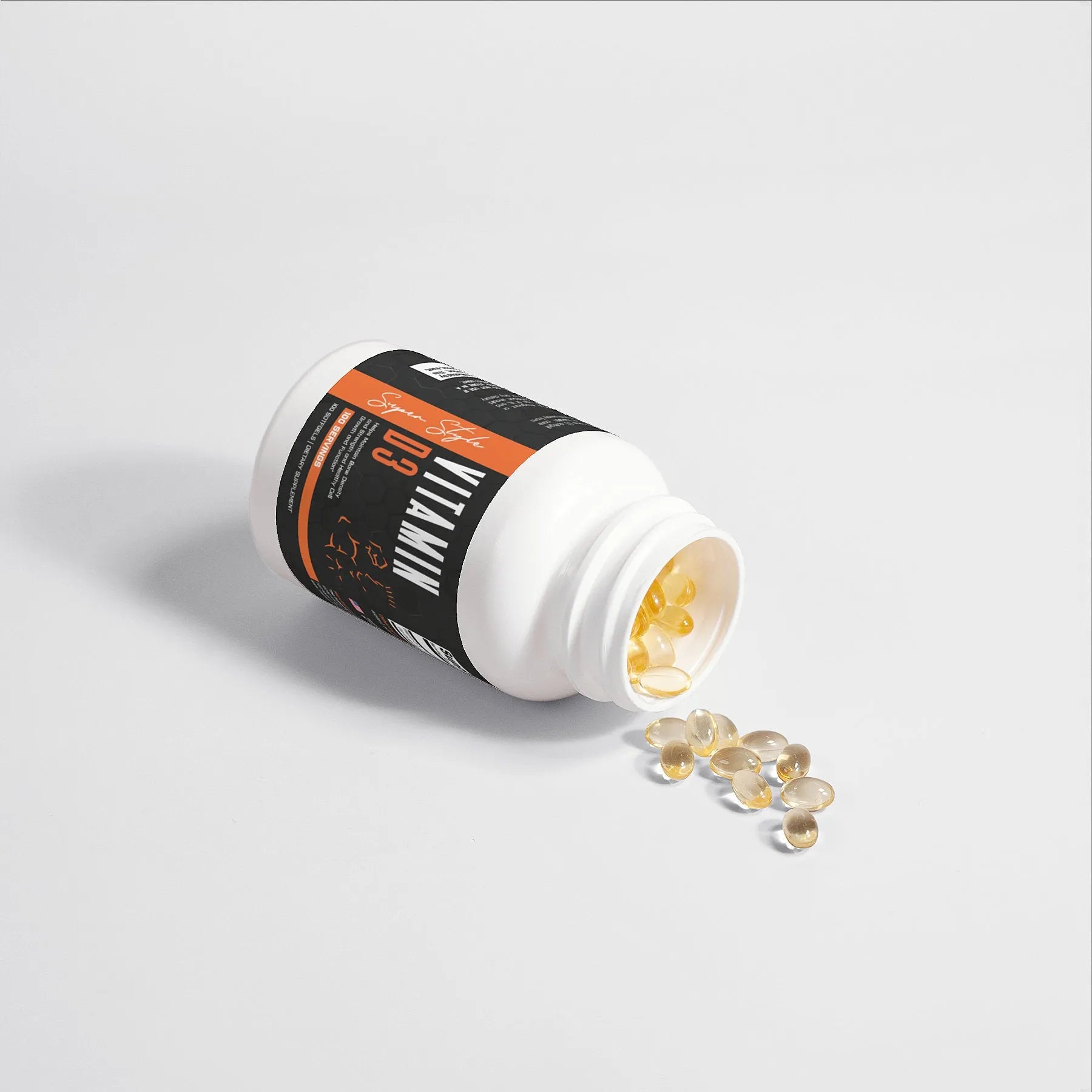 Super Style Vitamin D3 2,000 IU (50 mcg) bottle, 100 softgels.