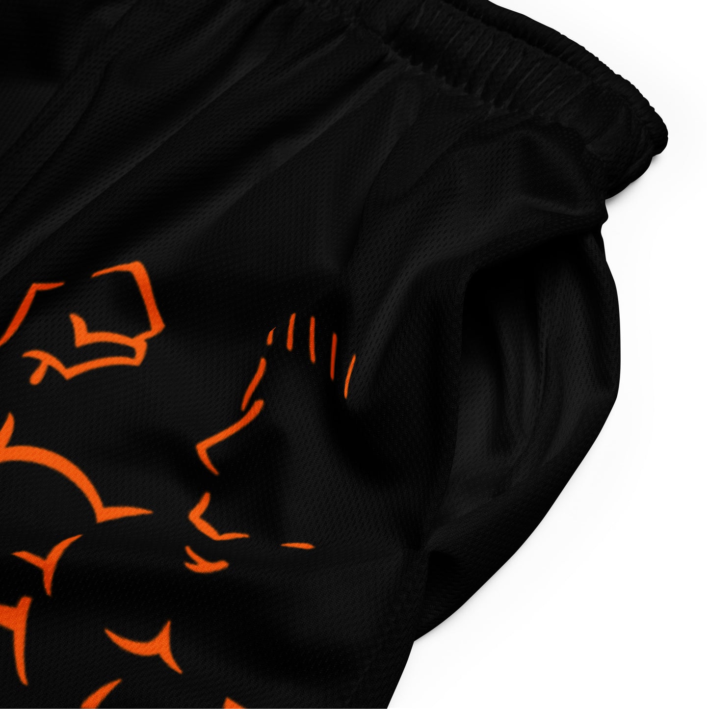 Recycled polyester mesh shorts product detail OEKO-TEX certified