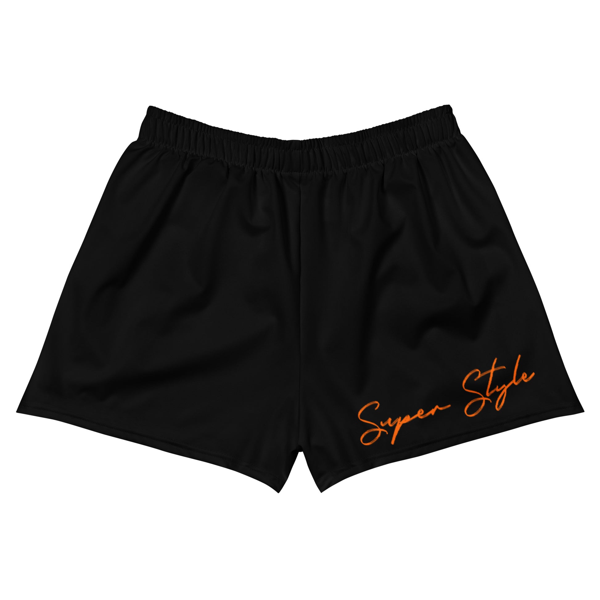 Short athletic shorts white back view mesh side pockets drawstring waistband