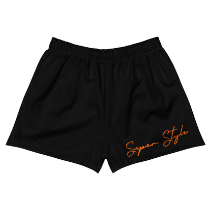 Short athletic shorts white back view mesh side pockets drawstring waistband